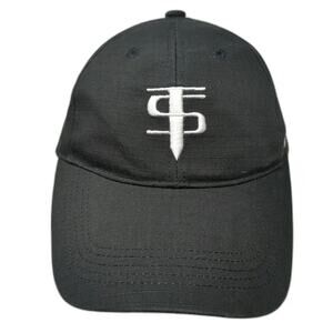 Tact Squad Baseball Cap Black One Size Strapback Tactical Logo Embroidered Hat